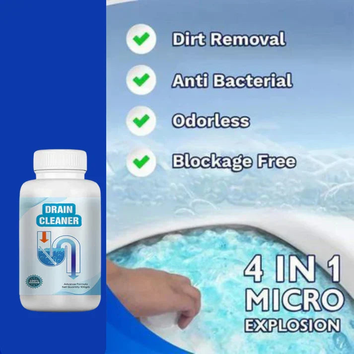Powerful Drain Blockage & Sink Cleaner Powder